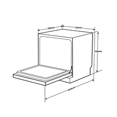 Máy rửa chén để bàn Hafele HDW-T5551B 10 bộ