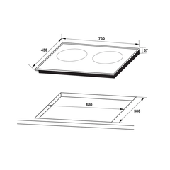 Bếp từ 2 vùng nấu Hafele HC-I3732A