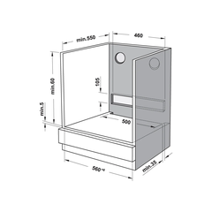 Lò nướng âm tủ Hafele HO-8T72A Series 800