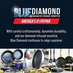 Chảo chống dính phủ cao cấp Blue Diamond Bond 20cm