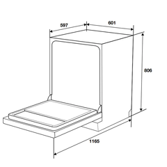 Máy rửa chén độc lập Hafele HDW-F6012S