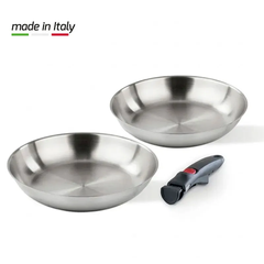 Bộ chảo tay cầm đa năng Inox Barazzoni INOX FACILE