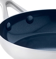 Bộ 2 chảo chống dính phủ tinh thể kim cương cao cấp blue diamond 24 & 28cm