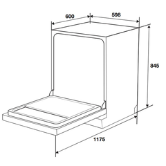 Máy rửa chén độc lập Hafele HDW-F6072B