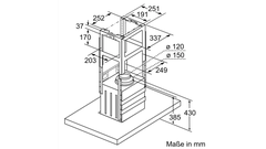 Máy hút mùi đảo Bosch DIB97IM50 Serie 8