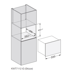 Tủ rượu âm tủ Miele 18 chai KWT 7112 iG