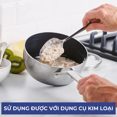 Quánh chống dính phủ tinh thể kim cương cao cấp blue diamond 16cm