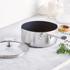 Quánh có miệng rót chống dính phủ tinh thể kim cương cao cấp blue diamond 16cm