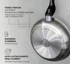 Chảo Inox Barazzoni LE INOXIDABILI
