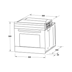 Lò nướng âm tủ Hafele HO-2KT65A Series 200