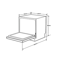Máy rửa chén để bàn Hafele HDW-T5531B 8 bộ