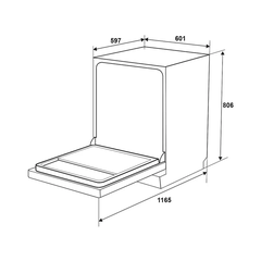 Máy rửa chén độc lập Hafele HDW-F601B
