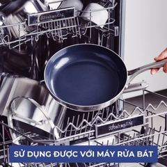 Bộ chảo chống dính 5 món phủ tinh thể kim cương cao cấp blue diamond 20 & 2x28cm