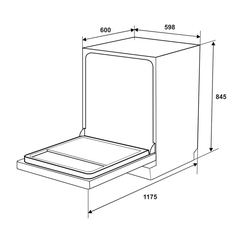 Máy rửa chén độc lập Hafele HDW-F6052G