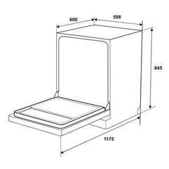 Máy rửa chén độc lập Hafele HDW-F6031G 15 bộ