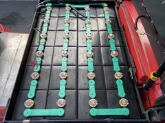 Xe nâng điện cũ ngồi lái 2 tấn NYK FB20PN-77B-300 Đời 2016 (Bình Hitachi 545Ah)