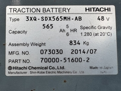 Xe nâng điện ngồi lái 2.5 tấn NICHIYU FB25PN-75-300 Đời 2014