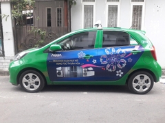 Dán decal xe Taxi