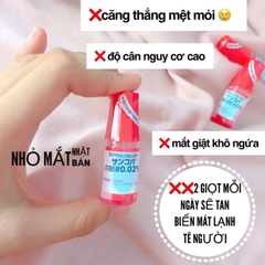 (DateT7/26) Nhỏ mắt cận Sancoba 0.02% 5ml - Giúp bảo vệ và làm dịu mắt, ngăn ngừa tình trạng khô mắt,cho người làm việc lâu trên máy tính
