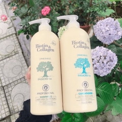 [FREE SHIP] Combo 2 chai dầu gội xả Biotin Collagen 1000ml Chống gãy rụng