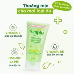Sữa rửa mặt Simple siêu lành tính