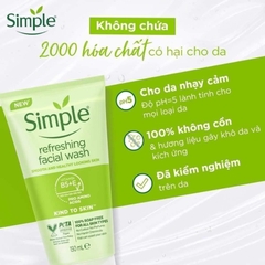 Sữa rửa mặt Simple siêu lành tính