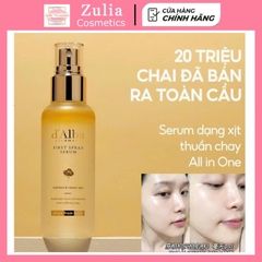 Xịt khoáng serum D'ALBA Căng Bóng Da dưỡng ẩm 100ml