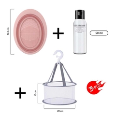 Dụng cụ vệ sinh, nước giặt cọ mút trang điểm Zulia chất liệu silicone cao cấp