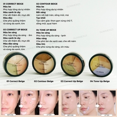 Bảng Che Khuyết Điểm Triệt Sắc 3 Ô Đa Năng The Saem Cover Perfection Triple Pot