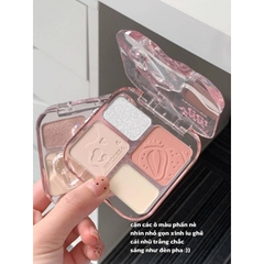 Tạo Khối Highlight VEECCI Phấn Má Hồng bắt sáng 4trong1 Sắc Tông Nude Tự Nhiên 9g