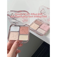 Tạo Khối Highlight VEECCI Phấn Má Hồng bắt sáng 4trong1 Sắc Tông Nude Tự Nhiên 9g