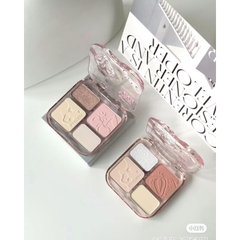 Tạo Khối Highlight VEECCI Phấn Má Hồng bắt sáng 4trong1 Sắc Tông Nude Tự Nhiên 9g