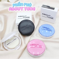 Phấn nén phủ bột EGLIPS / ABOUT TONE Powder Pact siêu mịn kiềm dầu lâu trôi (Nhập Khẩu Công Ty)