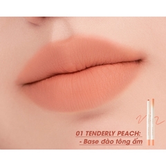 Son Bút Chì Kẻ Viền Môi ROMAND Nhung Lì, Lâu Trôi, Thiết Kế 2 Đầu Hàn Quốc Lip Mate Pencil Be OVEEER Shade - 0.5g