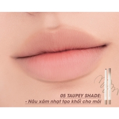 Son Bút Chì Kẻ Viền Môi ROMAND Nhung Lì, Lâu Trôi, Thiết Kế 2 Đầu Hàn Quốc Lip Mate Pencil Be OVEEER Shade - 0.5g