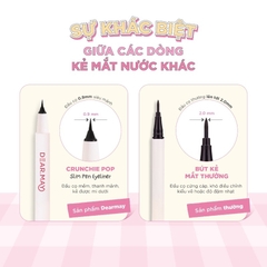 Bút Kẻ Mắt Dạ DEARMAY Crunchie kẻ mắt nước siêu mảnh thuần chay chống nước lâu trôi không lem Eyeliner 0.5g