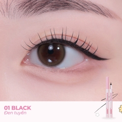 Bút Kẻ Mắt Dạ DEARMAY Crunchie kẻ mắt nước siêu mảnh thuần chay chống nước lâu trôi không lem Eyeliner 0.5g