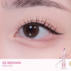 Bút Kẻ Mắt Dạ DEARMAY Crunchie kẻ mắt nước siêu mảnh thuần chay chống nước lâu trôi không lem Eyeliner 0.5g