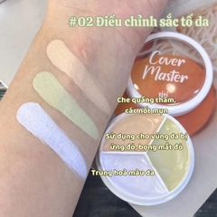 [XIXI] Bảng Che Khuyết Điểm/Triệt Sắc 3 Ô XiXi Che phủ Quầng thâm Cover Master Triple Pot