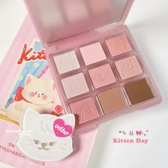 [ODBO 2024] Bảng Phấn Mắt 9 Ô Odbo Kitten Day & Puppy Day Mèo & Cún Con Tặng Kèm Kẹp Tóc Sweet Munch 9g Od2024