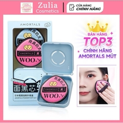 AMORTALS Bông phấn Mút trang điểm đen XL mềm mại  cao cấp, chuyên dụng
