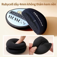 AMORTALS Bông phấn Mút trang điểm đen XL mềm mại  cao cấp, chuyên dụng
