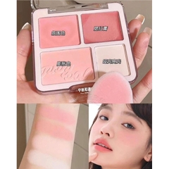[Tặng Mút] Má Hồng JUDYDOLL 4 Ô Dạng Phấn Và Kem, Kèm Highlight Màu Tự Nhiên Dễ Dùng