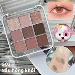 [GOGO TALES] Bảng Phấn Mắt GOGO TALES 9 Ô Nhũ Lì Loge Dream Trang điểm mắt Tone hồng