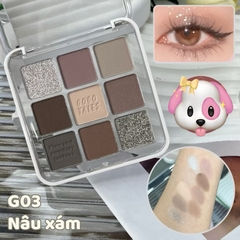 [GOGO TALES] Bảng Phấn Mắt GOGO TALES 9 Ô Nhũ Lì Loge Dream Trang điểm mắt Tone hồng