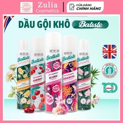 Dầu Gội Khô Batiste Dry Sampoo Giúp Tóc Bồng Bềnh 200ml Hết Ngứa, Hết Bết Dính Tóc Bồng Bềnh Tức Thì
