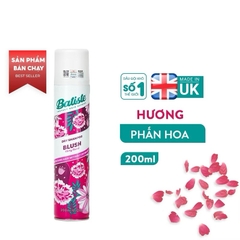 Dầu Gội Khô Batiste Dry Sampoo Giúp Tóc Bồng Bềnh 200ml Hết Ngứa, Hết Bết Dính Tóc Bồng Bềnh Tức Thì