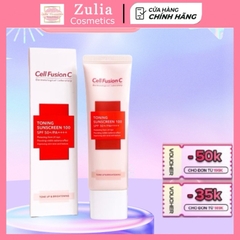 [FREE SHIP] Kem Chống Nắng Cell Fushion C Nâng Tone Trắng hồng 50g