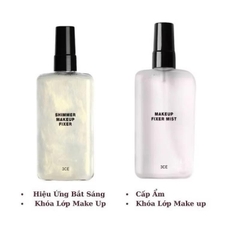 Xịt Khoáng Khóa Nền 3CE Makeup Fixer Mist 100ml Hộp Trắng Có Nhũ Tạo Hiệu Ứng Căng Bóng (Chính Hãng)