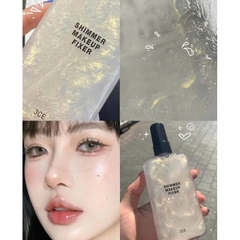 Xịt Khoáng Khóa Nền 3CE Makeup Fixer Mist 100ml Hộp Trắng Có Nhũ Tạo Hiệu Ứng Căng Bóng (Chính Hãng)